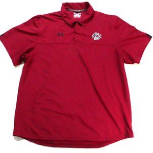 Under Armour Red Loose HeatGear South Carolina Gamecocks Polo Shirt